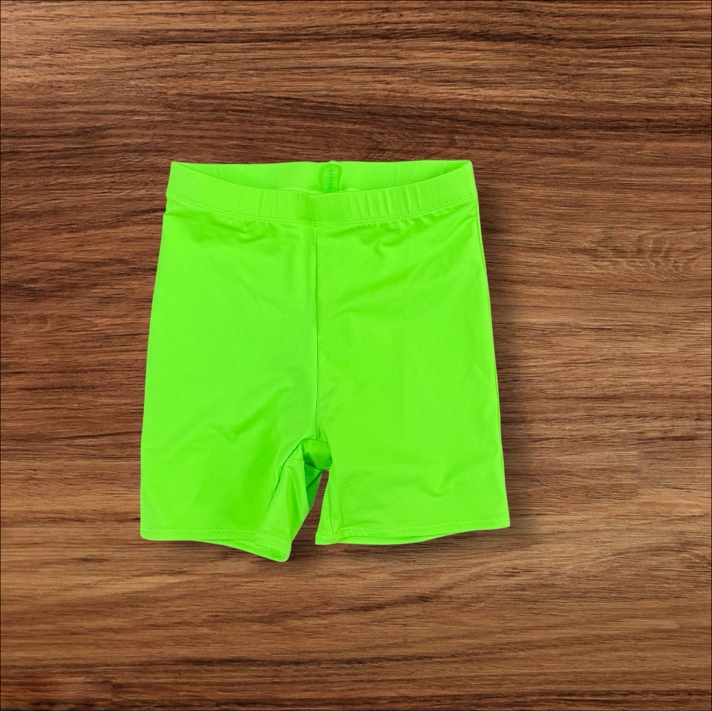 NWT Skims Recycled Swim Short Mid Waist Neon Green XXS